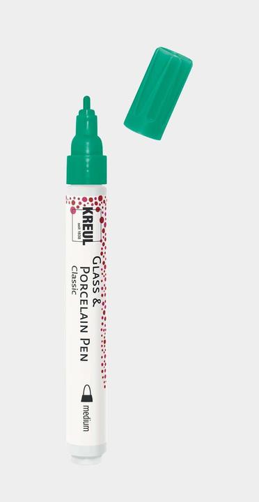Actual product image Kreul Glass & Porcelain Pen Classic medium (French green)