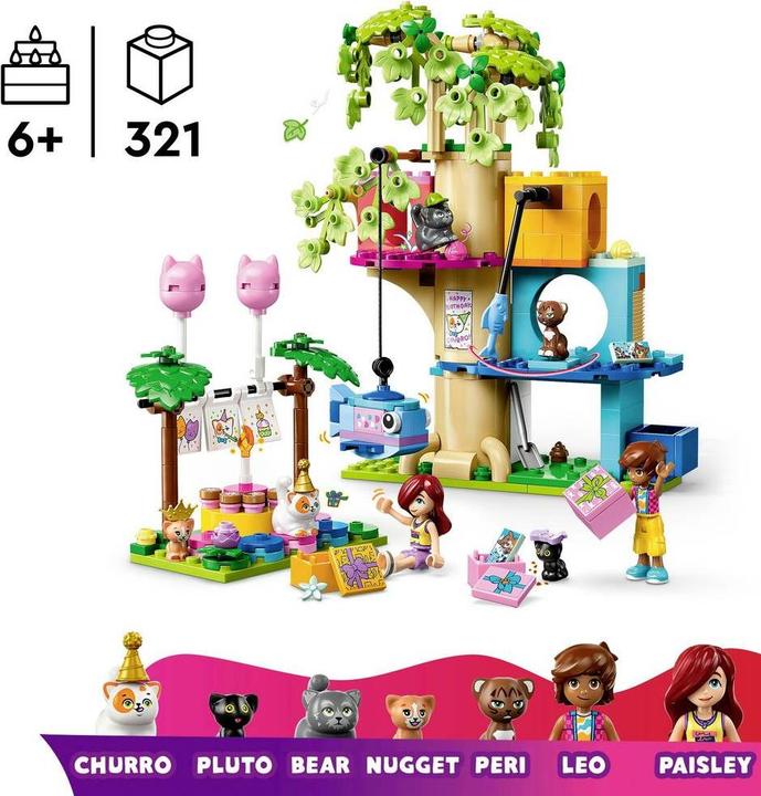 Produktbild LEGO FRIENDS Katzengeburtstagsparty & Baumhaus (42666, LEGO Friends)
