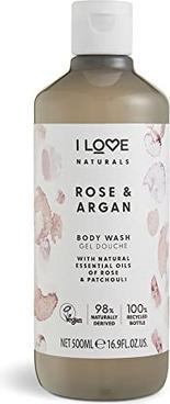 Immagine prodotto I Love Naturals Rose & Argan Body Wash con oli essenziali 500ml (500 ml)