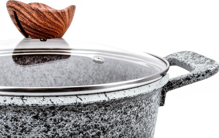 Produktbild Promis Pot set with brown handles, 8 items (GR (Kochtopf, Aluminium, Edelstahl)