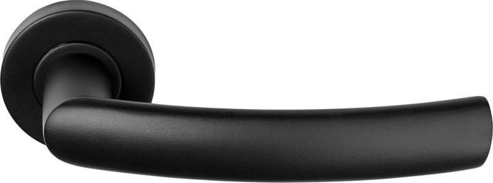 Produktbild Formani Basic LBXIV - Türgriff auf runden Rosette - Matt Black - 1501d257nmxx0 (Türgriff)