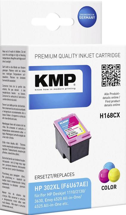 KMP H168CX Compatibel met HP 302XL (M, C, Y)