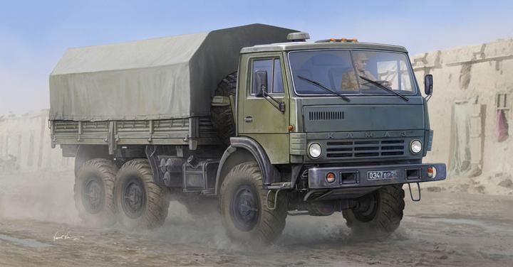 Actual product image Trumpeter Russian KAMAZ 4310 Truck