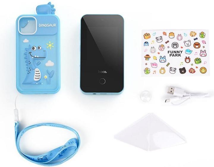 Actual product image Hoco Headphone with microphone gaming phone for kids 2,8" Y103 blue