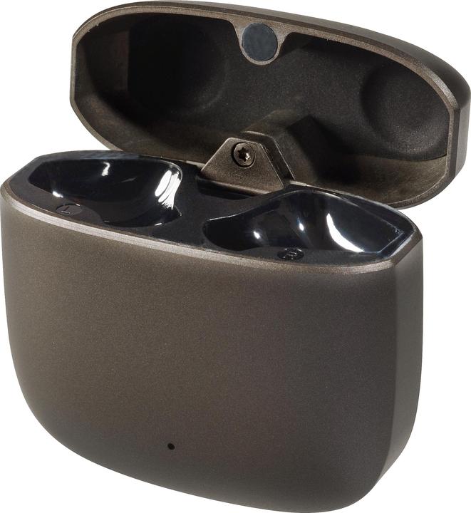 Immagine prodotto Vivanco Auricolari Bluetooth True Wireless, custodia in metallo, modalità a bassa latenza, antracite (180 h, Senza fili)
