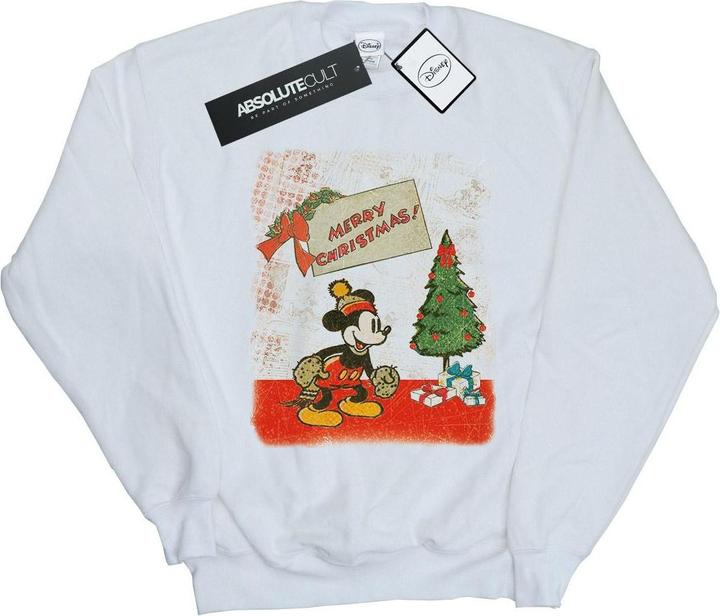 Disney Mickey Mouse Vintage Christmas Sweatshirt Mädchen