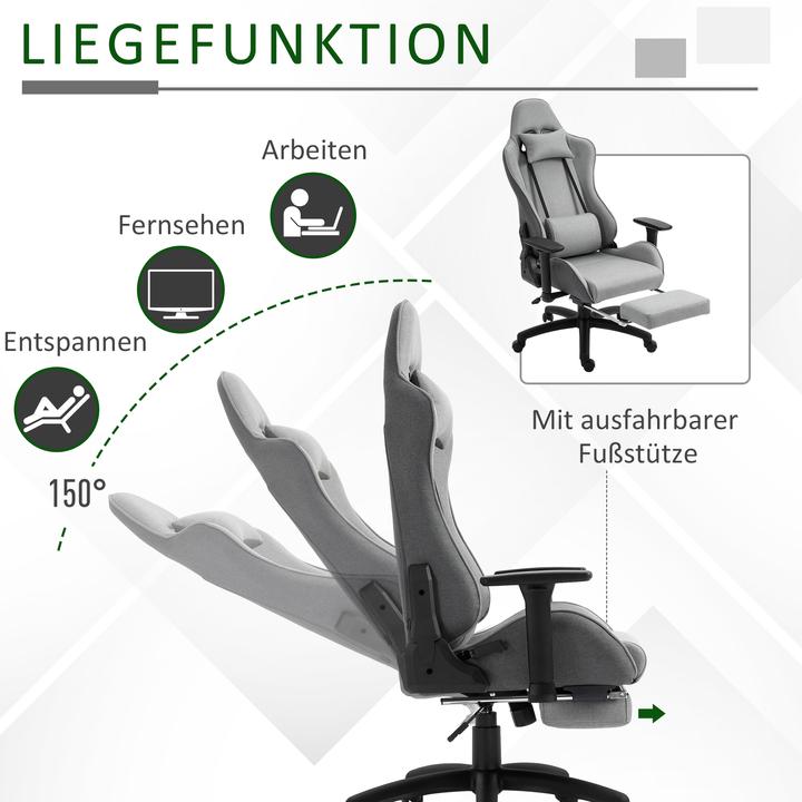 Produktbild Vinsetto Bürostuhl mit Wippfunktion