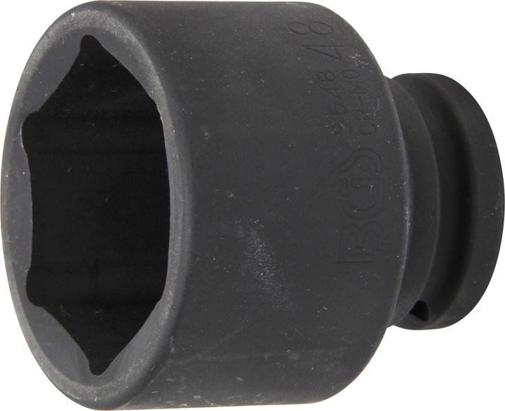 BGS Kraft-Steckschlüssel-Einsatz Sechskant Antrieb Innenvierkant 20 mm (3/4") SW 48 mm (48 mm)