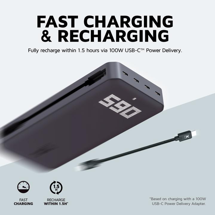 Actual product image Xtorm XB4 Series Titanium (24000 mAh, 140 W, 88.80 Wh)