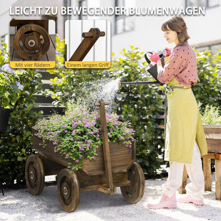 Produktbild Outsunny Blumenwagen mit Rollen
