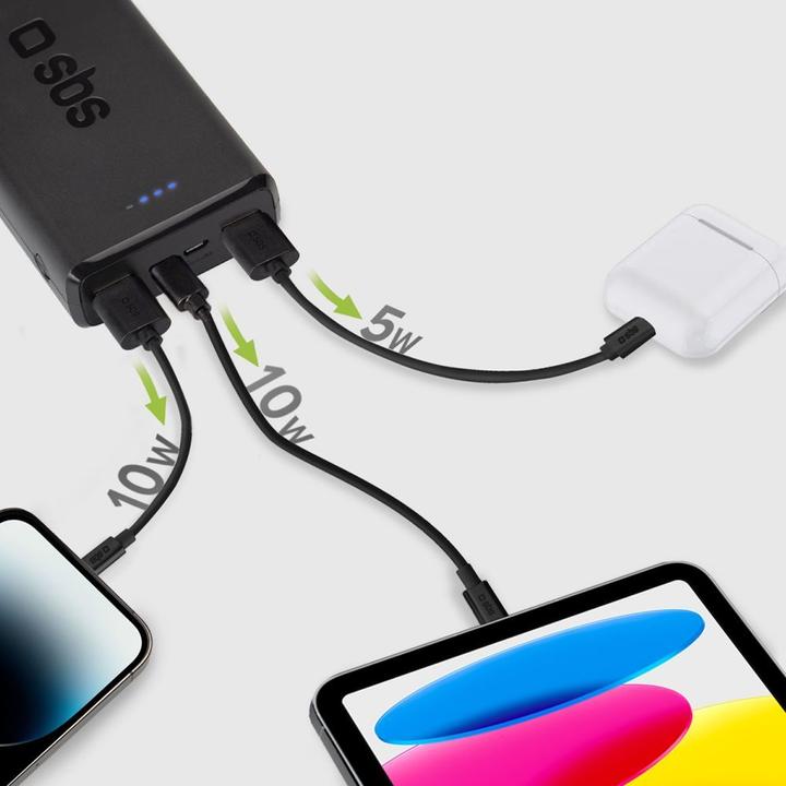 Produktbild SBS Fast Charge Powerbank (20000 mAh, 10 W, 74 Wh)