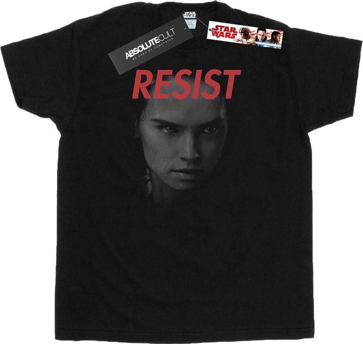 Actual product image Star Wars Mens The Last Jedi Rey Face T-Shirt (3XL)