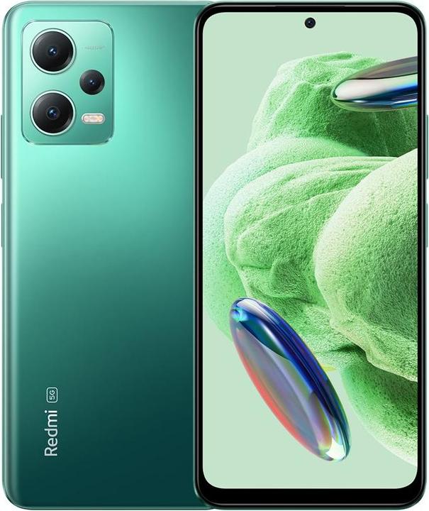 Produktbild Xiaomi Redmi Note 12 5G (128 GB, Forest Green, 6.67", Hybrid Dual SIM, 48 Mpx, 5G)