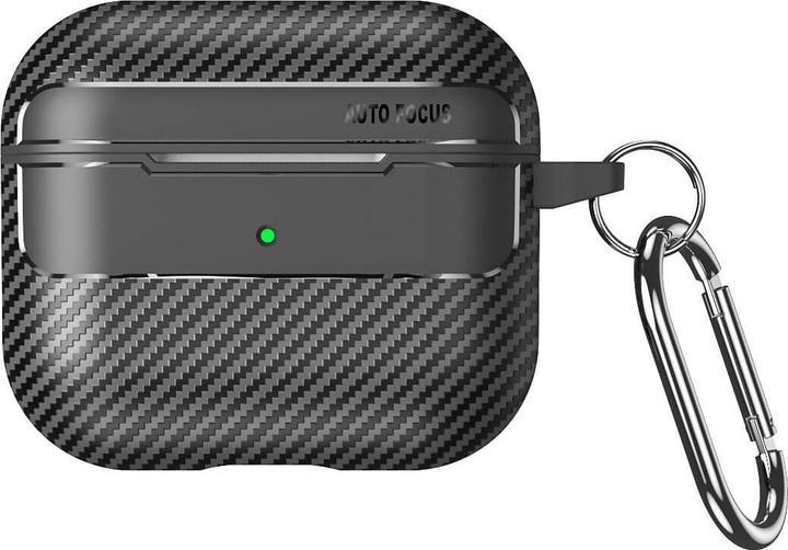 Cover-Discount Airpods Pro / 3 - Silicone case carbon look black (Headphone bag)