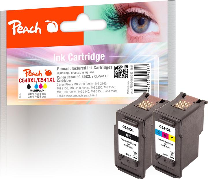 Produktbild Peach Pg-540xl, Cl-541 (Color, BK)