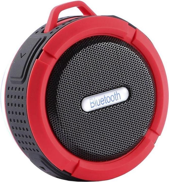 Actual product image JTI Wireless, waterproof speaker with suction cup - Red