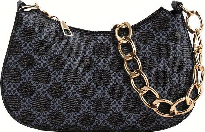 Only-Bags.Store Retro printed classic underarm bag, simple shoulder bag, casual handbag, shopping