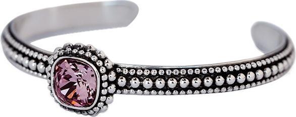 Produktbild Steinkult Cuff "Aisha" (6.50 cm, Messing, 925 Sterling Silber versilbert, Kristallstein)