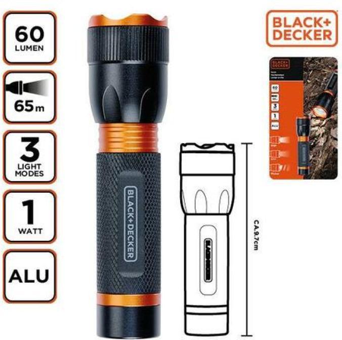 Immagine prodotto Black & Decker Torcia LED 1W 60 lumen (60 lm)
