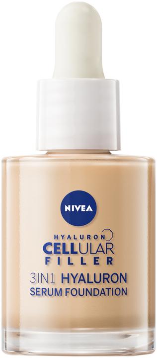 Produktbild NIVEA Hyaluron Cellular Filler 3in1 Serum Foundation mittel (30ml) (02)