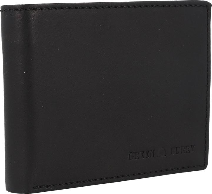 Image du produit Greenburry Pure Black Portefeuille Protection RFID Cuir 13 cm