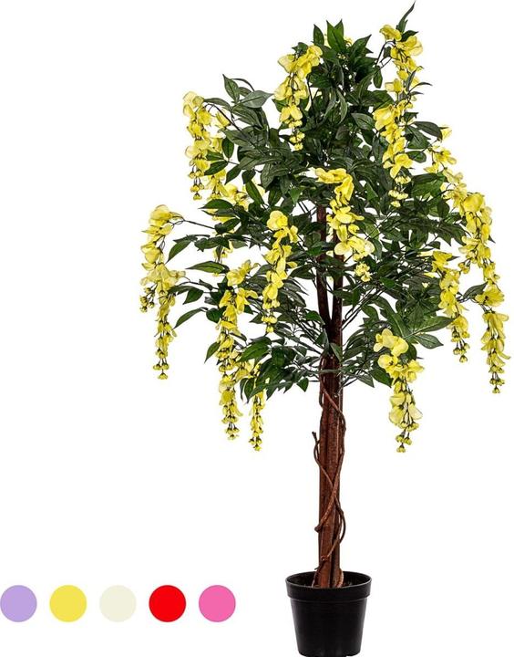 Image du produit Plantasia Arbre artificiel glycine jaune 120 cm (120 cm)