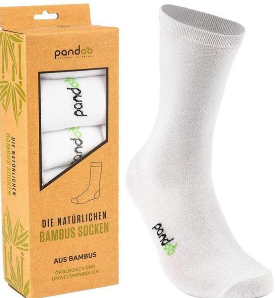 Produktbild Pandoo Bambus-Anzugsocken, 6 Stück, 43-46, weiss (6er Pack, 43 - 46)
