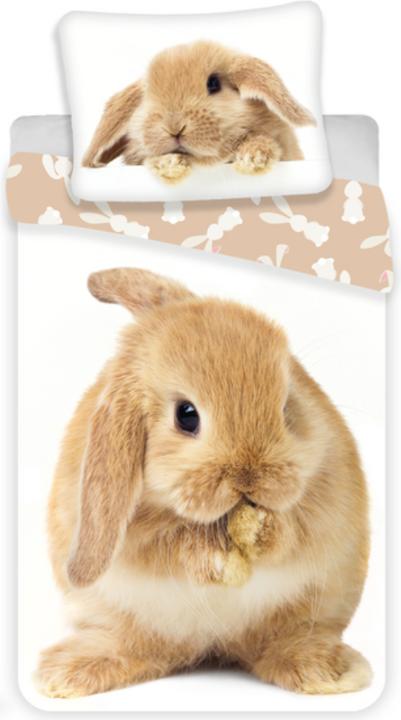 Actual product image Tinisu Häschen Hase Bettwäsche - 140x200 cm weiche Baumwolle Kissen und Decke