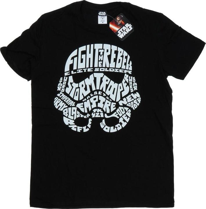 Star Wars Stormtrooper Text Head TShirt
