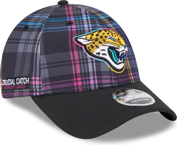 New Era Jacksonville Jaguars Crucial Catch 9Forty Snap Cap (One Size)