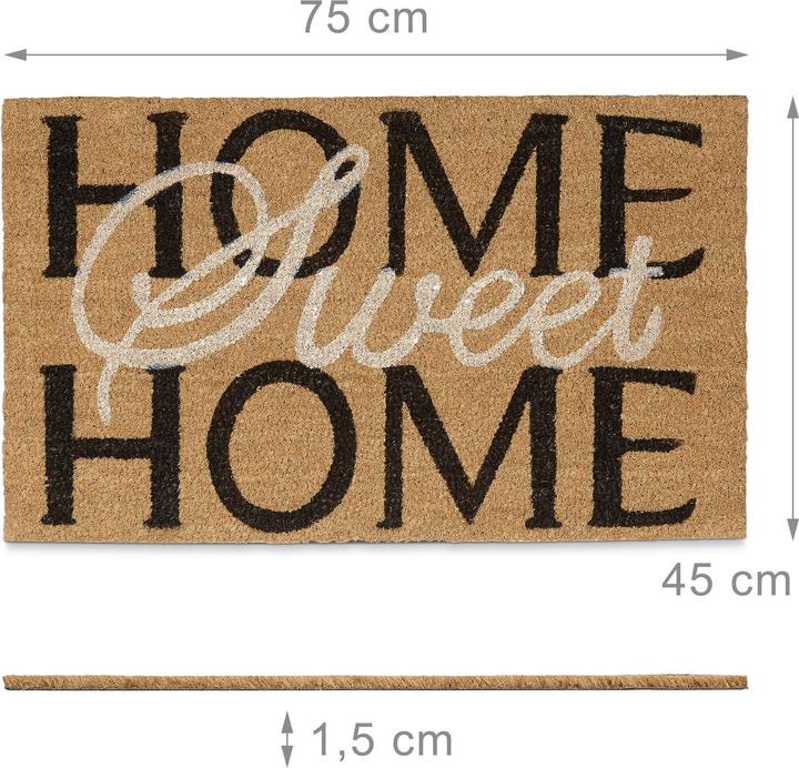 Actual product image Relaxdays Doormat coconut (75 x 45 x 1.5 cm)
