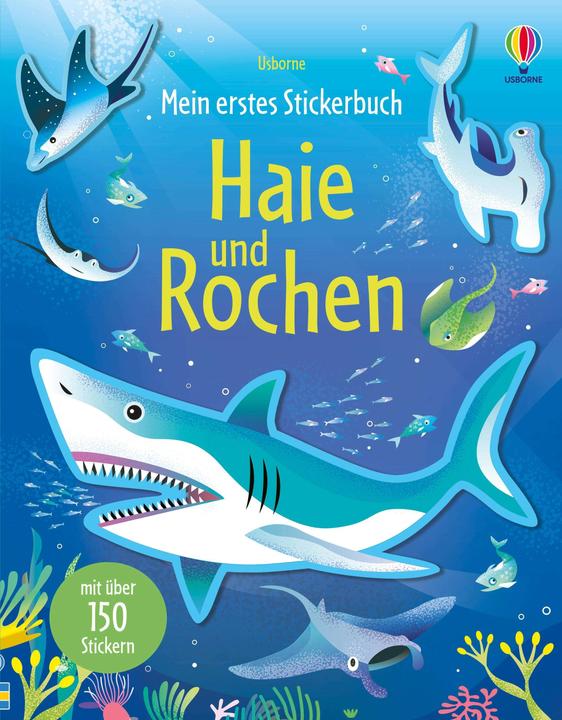 Produktbild Mein erstes Stickerbuch: Haie und Rochen (Deutsch, Amanda, Shufflebotham, 2024)