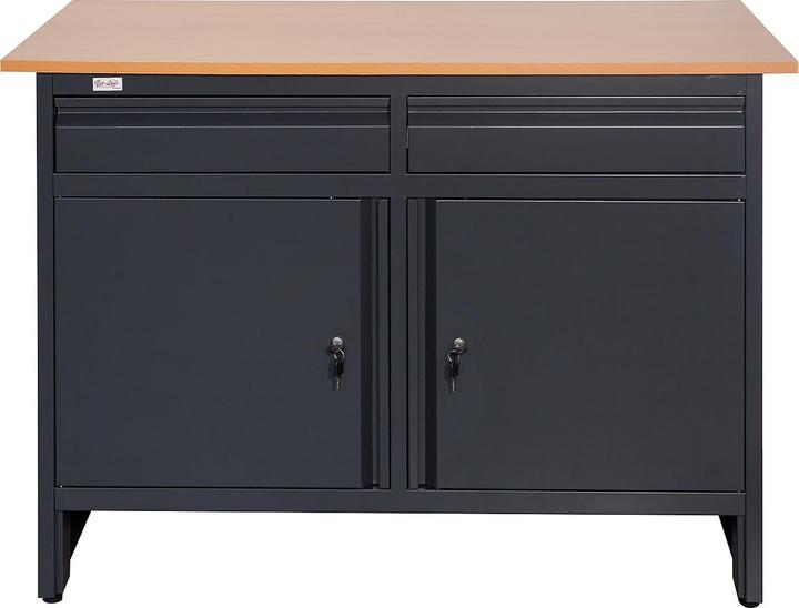 Produktbild Jet-Line Werkbank SMOLENSK anthrazit 120 cm (120 cm, 60 cm)