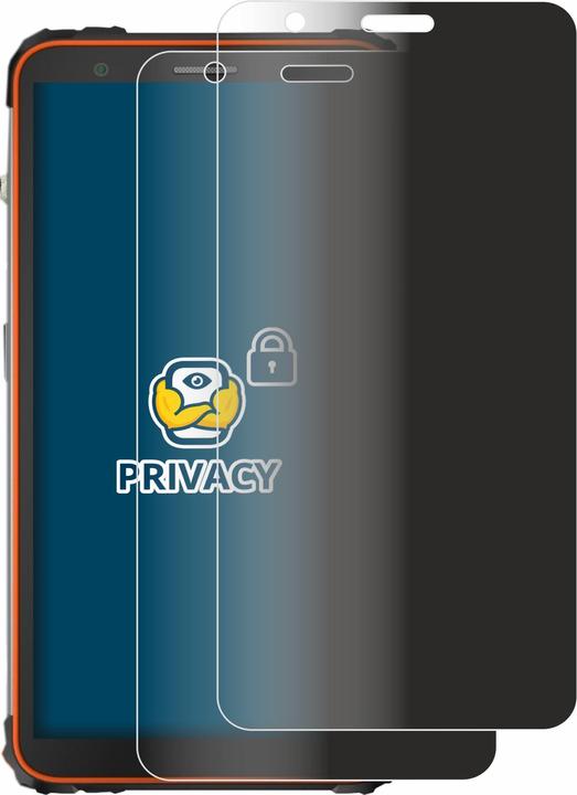 Actual product image BROTECT Anti-spy privacy film Blue light protection film (2 Piece, Blackview BV6600)