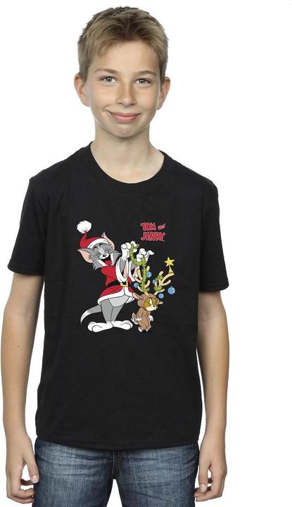 Actual product image Tom & Jerry Boys Christmas Reindeer T-Shirt (116)