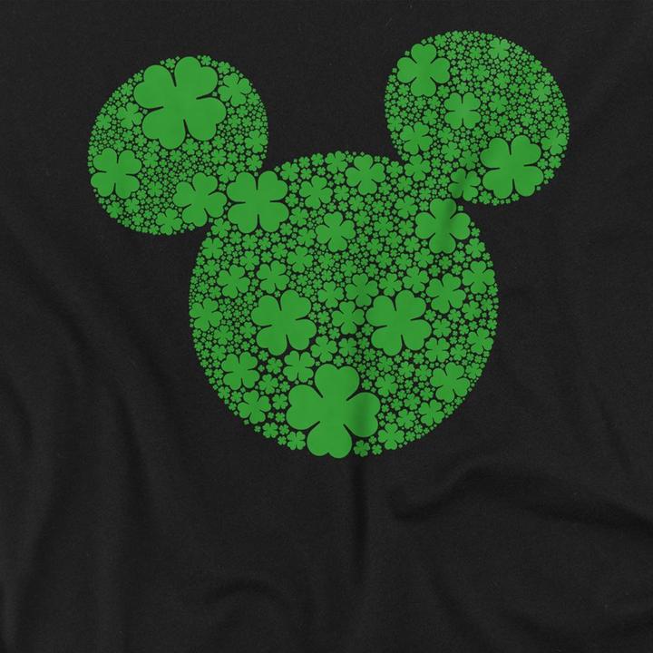 Actual product image Disney Unisex Adult Shamrock Ears Mickey Mouse St Patricks Day T-Shirt (XL)