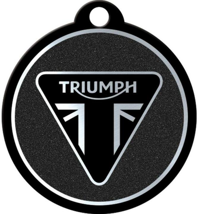 Produktbild Nostalgic-Art Merchandising Nostalgic Art Schlüsselanhänger Triumph Ø 4 cm, Schwarz, Motiv