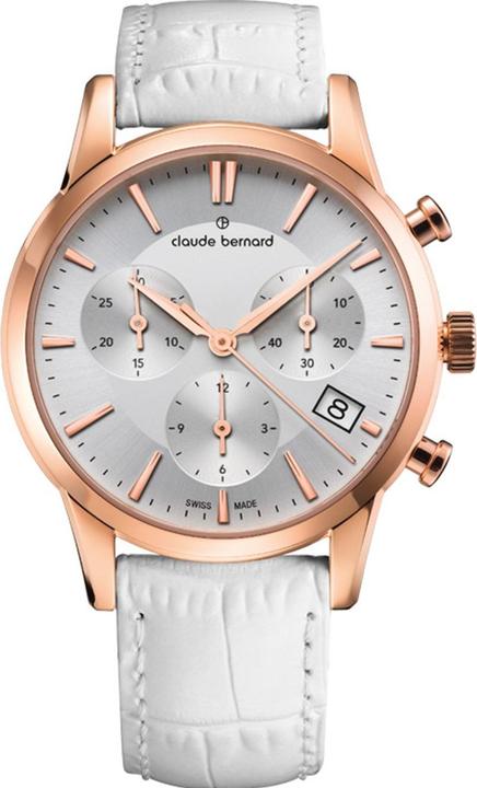 Claude Bernard 10231-37R-AIR Damenuhr Classic Chronograph 35mm 5ATM