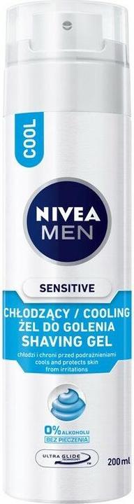 Actual product image NIVEA Men Sensitive chłodzący żel do golenia 200ml (200 ml)