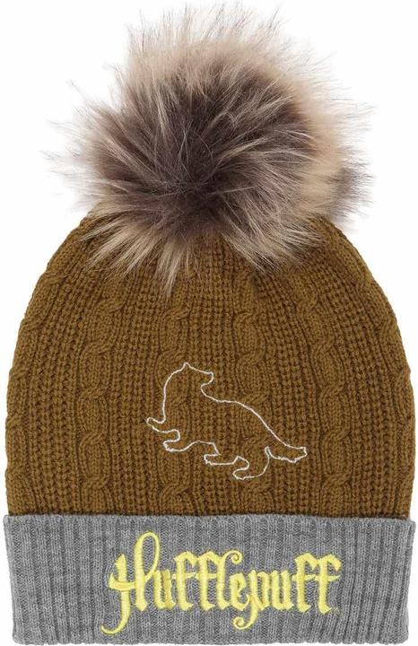 Actual product image Hufflepuff Pom Pom Beanie