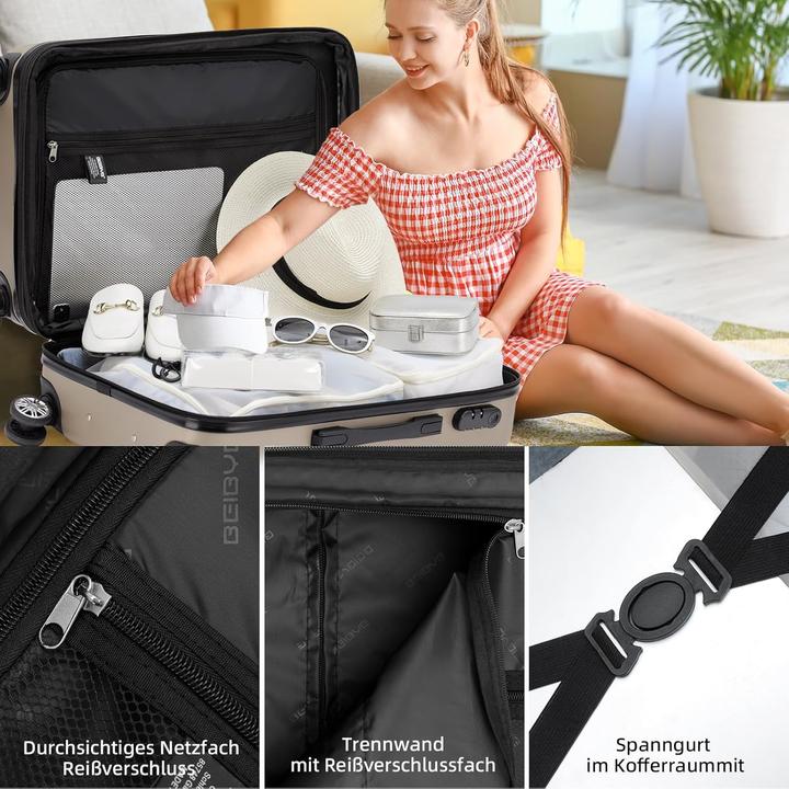 Image du produit Beibye Hartschalen-Trolley (45 l, Bagage à main (jusqu'à 50l))