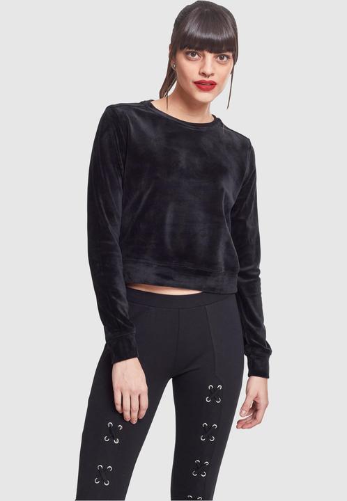 Produktbild Urban Classics Ladies Short Velvet Crew (XS)