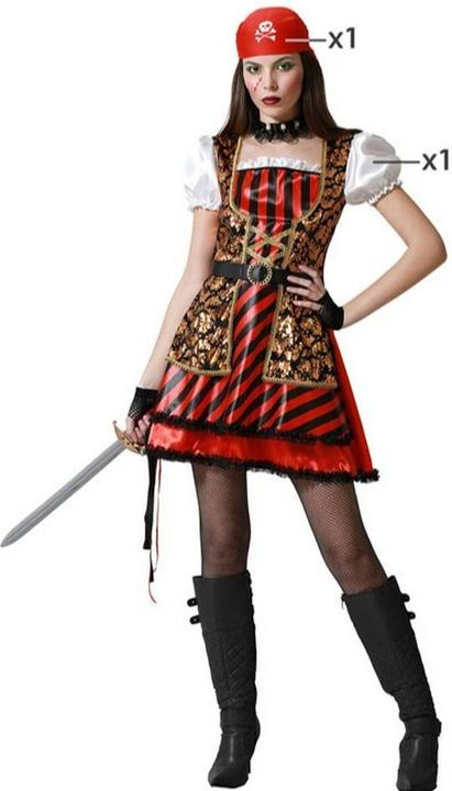 Carnival Toys Verkleidung Rot Piratin