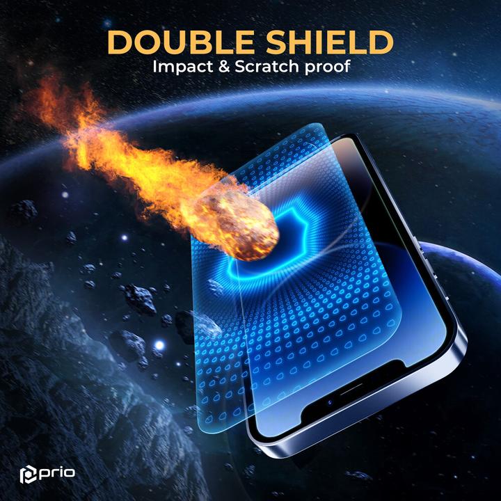Produktbild prio Anti-Scratch Tempered Glass für iPhone 16 Pro Max (6,9 Zoll) klar (1 Stück, Apple iPhone 15 Pro)