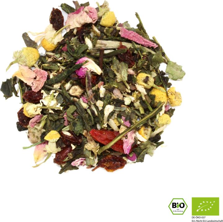 Actual product image Urban Tea Factory So Damn Pretty - Green tea blend with guarana & rose petals - organic glass