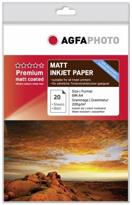 Produktbild AGFAPHOTO Premium Double Side Matt-Coated 220 g A 4 20 Blatt (220 g/m², A4, 1 x)
