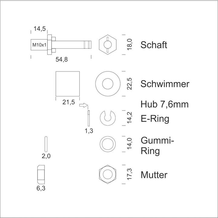 Immagine prodotto Schabus Mini interruttore a galleggiante SHT 8060 attivo