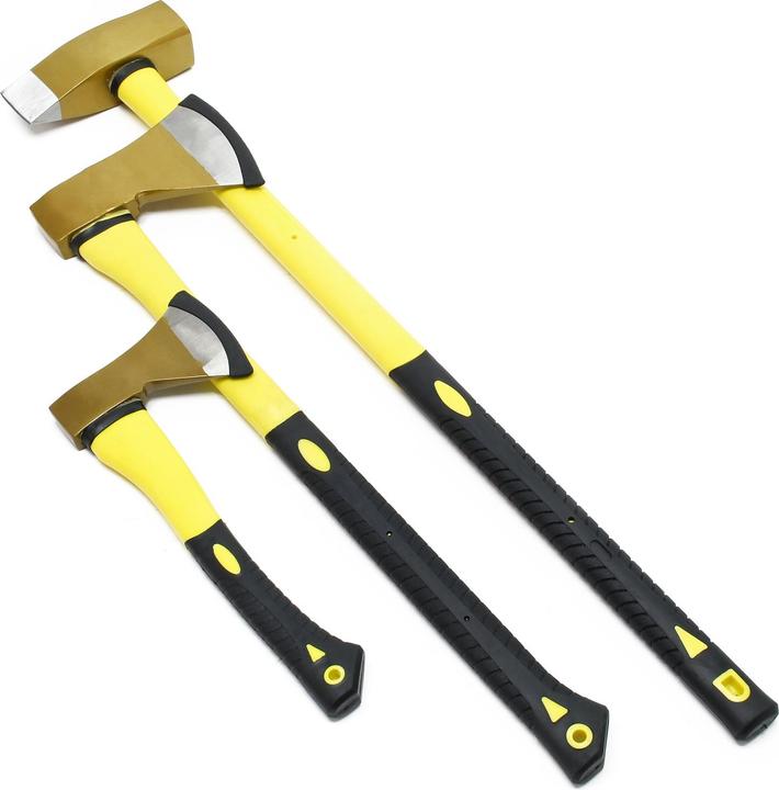 Produktbild Wiltec 3er Axt Set Spaltbeil Spaltaxt Spalthammer Universalbeil Carbonstahl