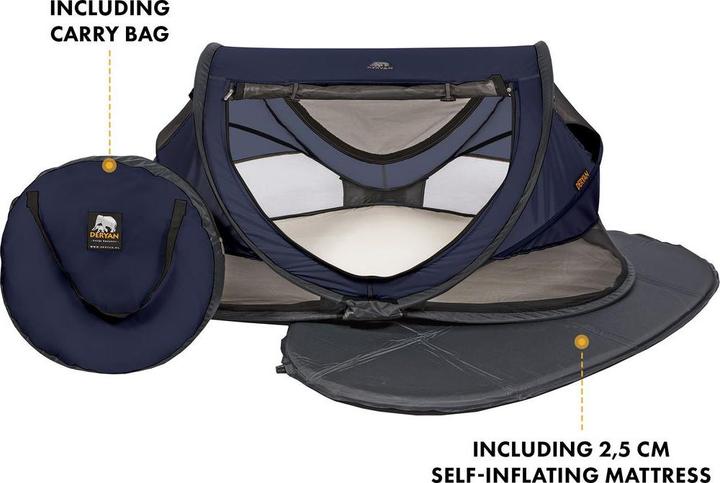 Immagine prodotto Deryan Lettino da viaggio e tenda da gioco Peuter Luxe