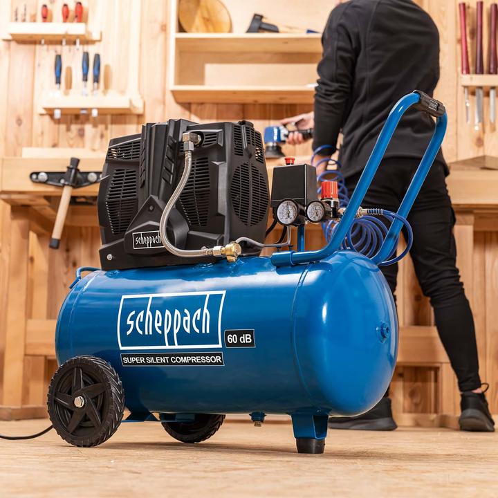 Actual product image Scheppach HC51Si Compressor 230V 50Hz - 50L (8 bar, 50 l)